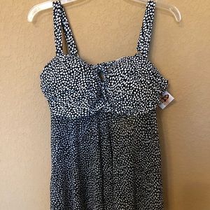 Smart & Sexy chiffon swim top XL